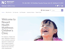 Tablet Screenshot of nhmatthewschildrensclinic.org
